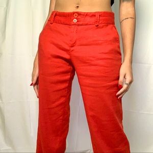ANTHROPOLOGIE RED VINTAGE PANTS